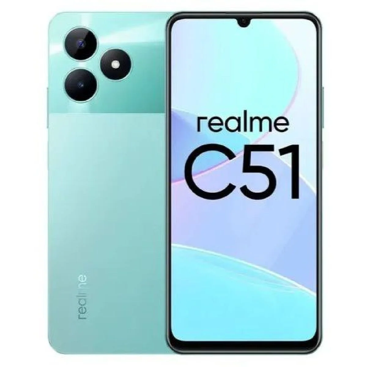 Смартфон Realme C51 4/64 РСТ Зеленый, 1600x720,  50Мп, 5000 mAh, (RMX3830) Мк