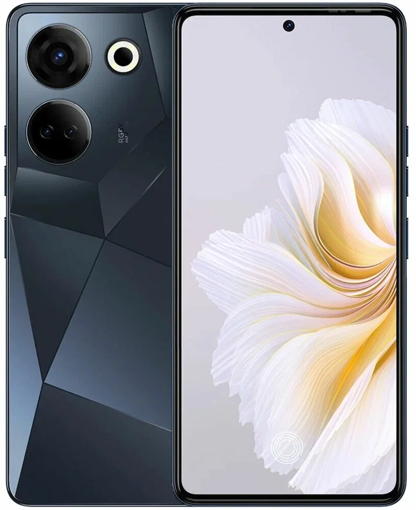 Смартфон Tecno Camon 20 8/256Gb Predawn Black, 6.67" (2400x1080), Full HD, AMOLED, 5000 мА (CK6n) Мк