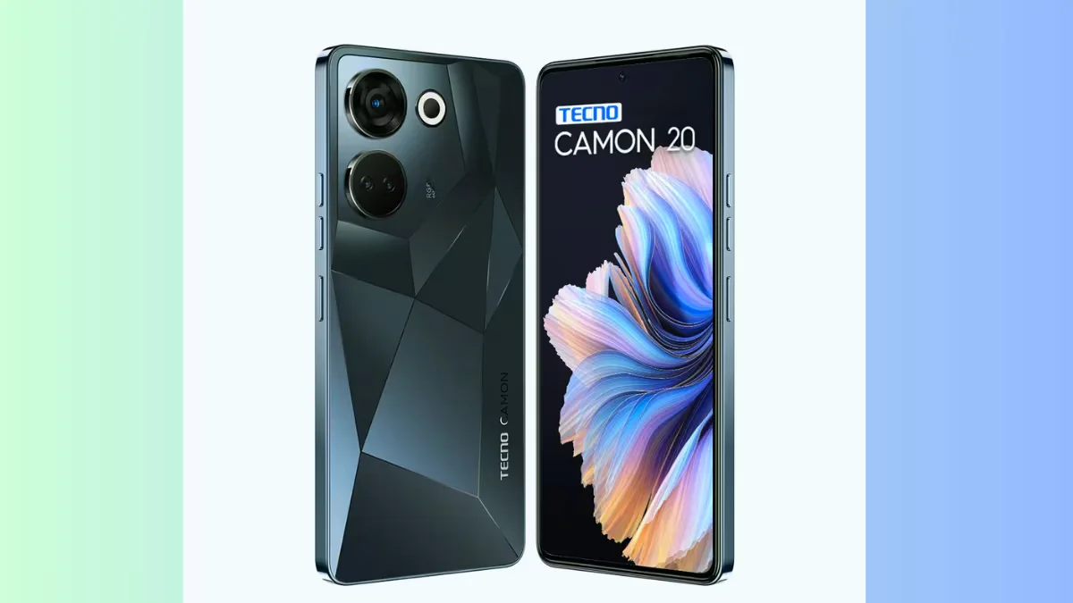 Смартфон Tecno Camon 20 8/256Gb Predawn Black, 6.67" (2400x1080), Full HD, AMOLED, 5000 мА (CK6n) Мк