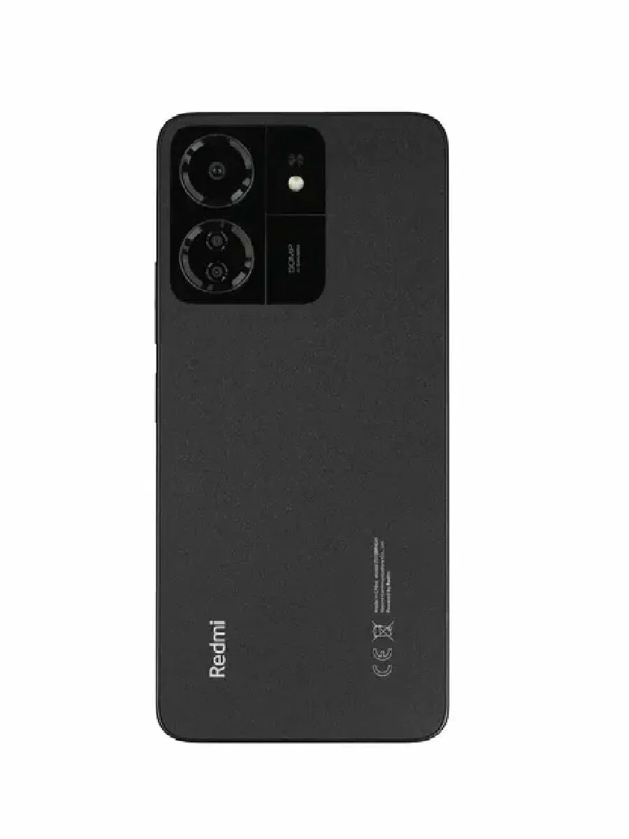 Смартфон Xiaomi Redmi 13C 4/128Gb Midnight Black РСТ, 6.74" 1600 x 720, 5000 мА*ч Мк
