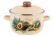 Кастрюля эмал сфер Avocado 3,0л TM Appetite