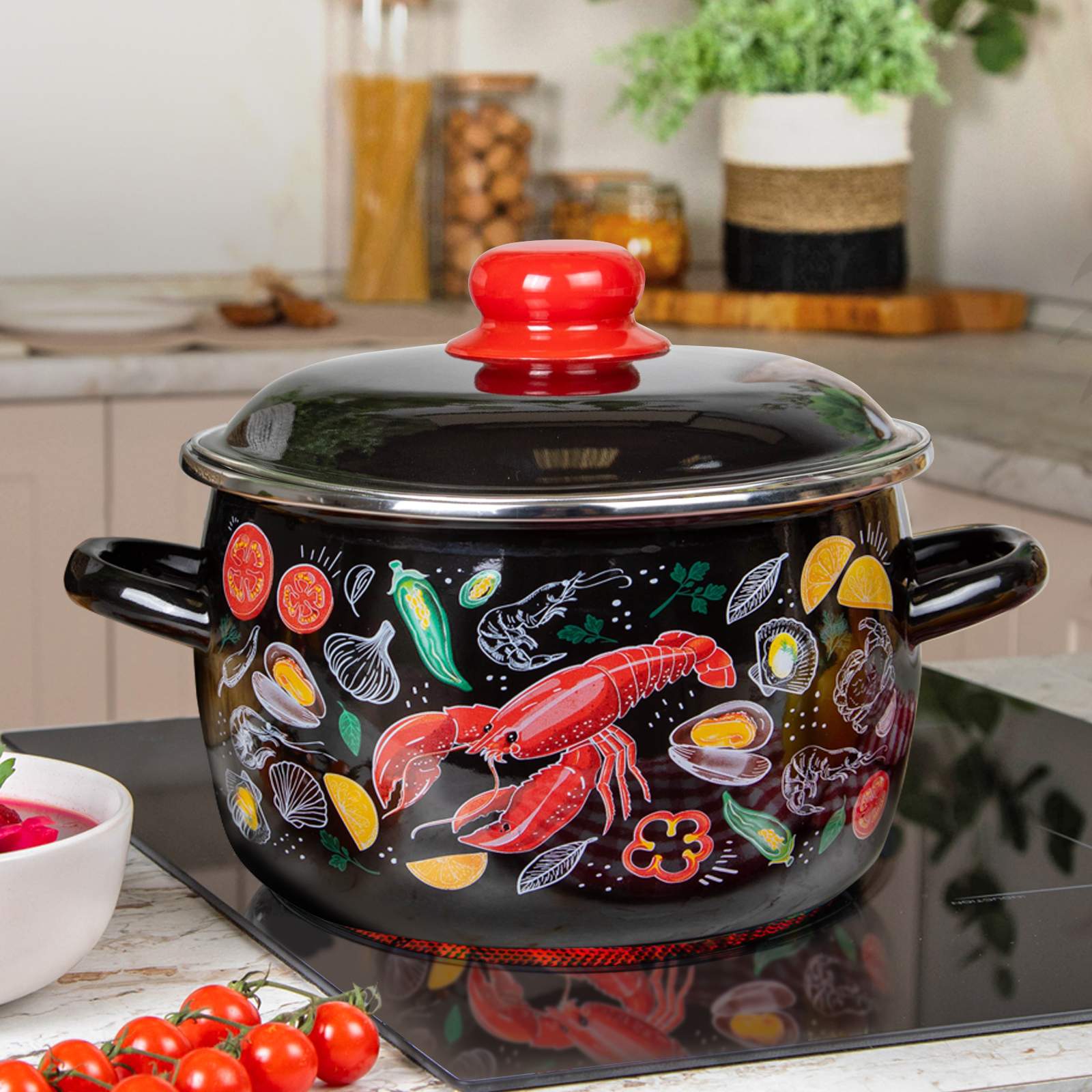 Кастрюля эмал сфер Gazpacho 2,0л ТМ Appetite