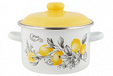 Кастрюля эмал цил CITRON 3,0л ТМ Appetite