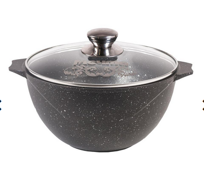 МЕЧТА Гранит black Казан 6 л., ст.крышка