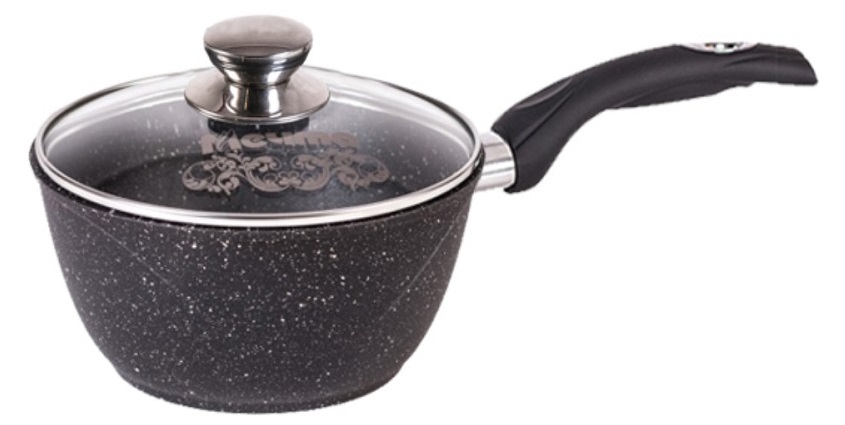 МЕЧТА Гранит black Ковш 1,7 л. со ст крышкой