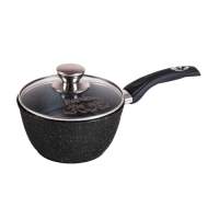 МЕЧТА Гранит black Ковш 1,7 л. со ст крышкой