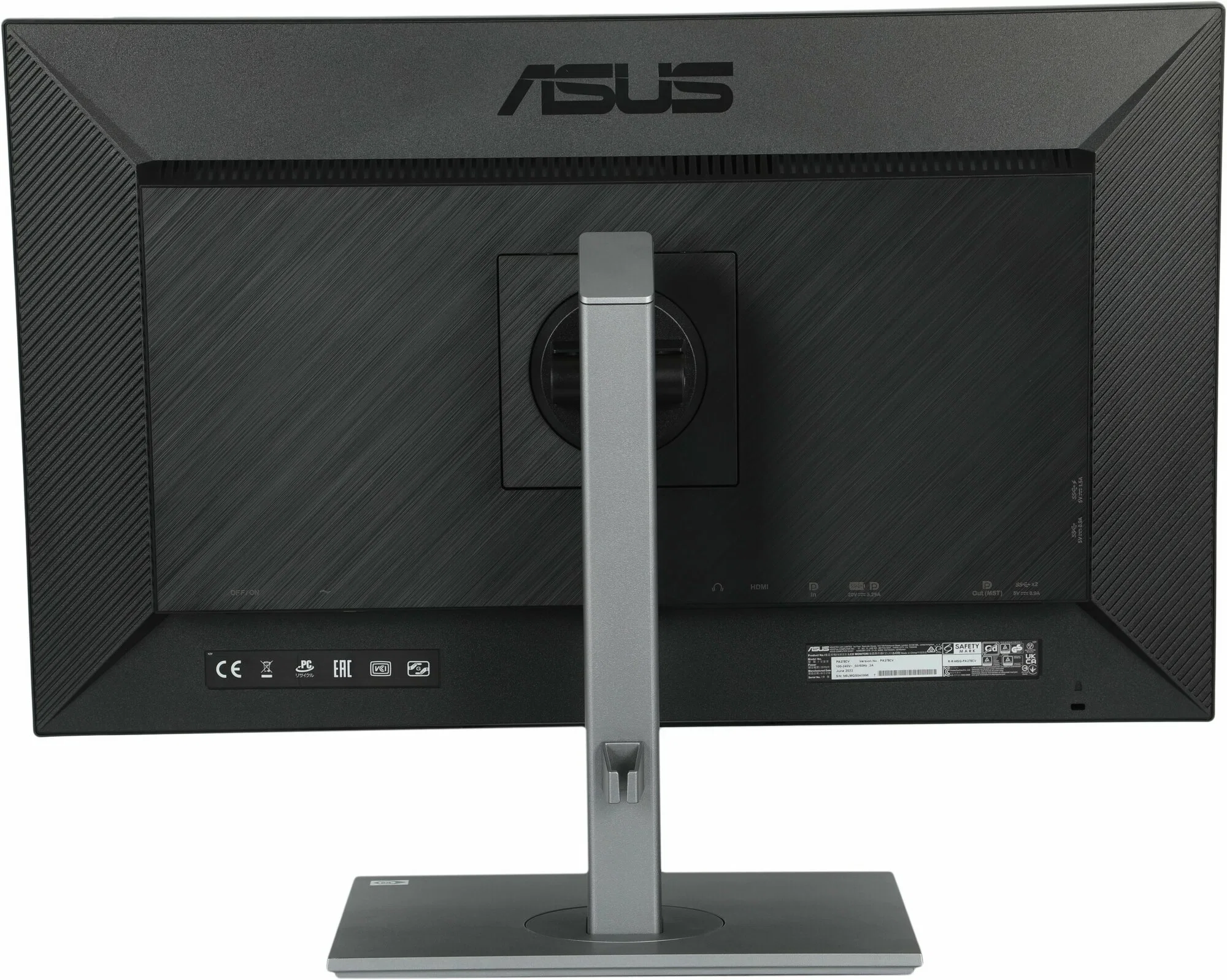 Монитор 27" ASUS ProArt PA278CV IPS 2560x1440, 75 Гц, 4 мс, 16:9, 350 кд/м2, 1xHDMI, 2xDP, USB-C, 1x3.5 мм, черный