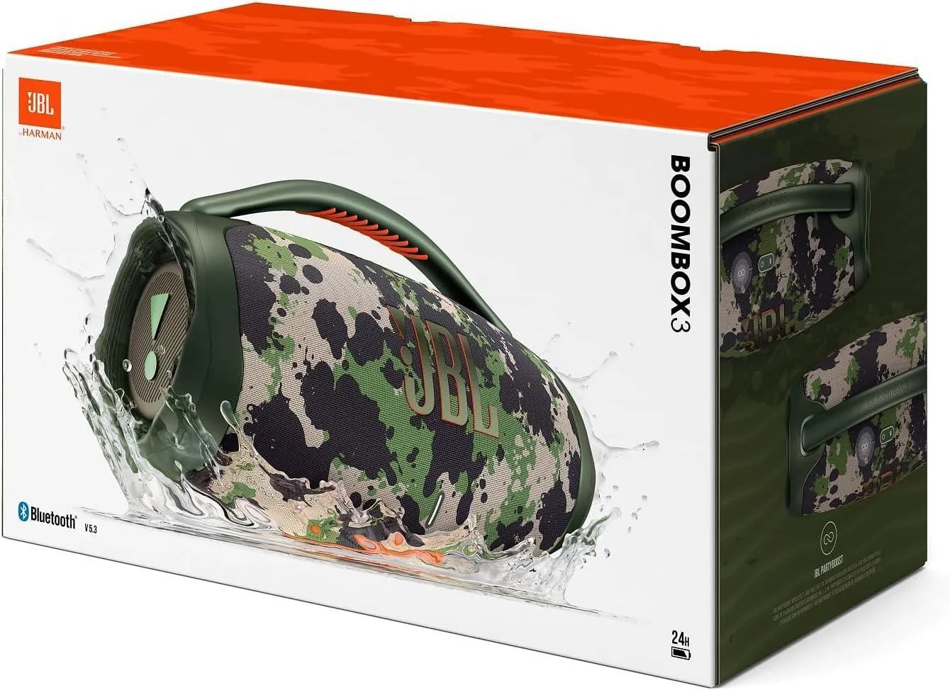 Колонка портативная JBL BOOMBOX 3 камуфляж 180 Вт BT/USB