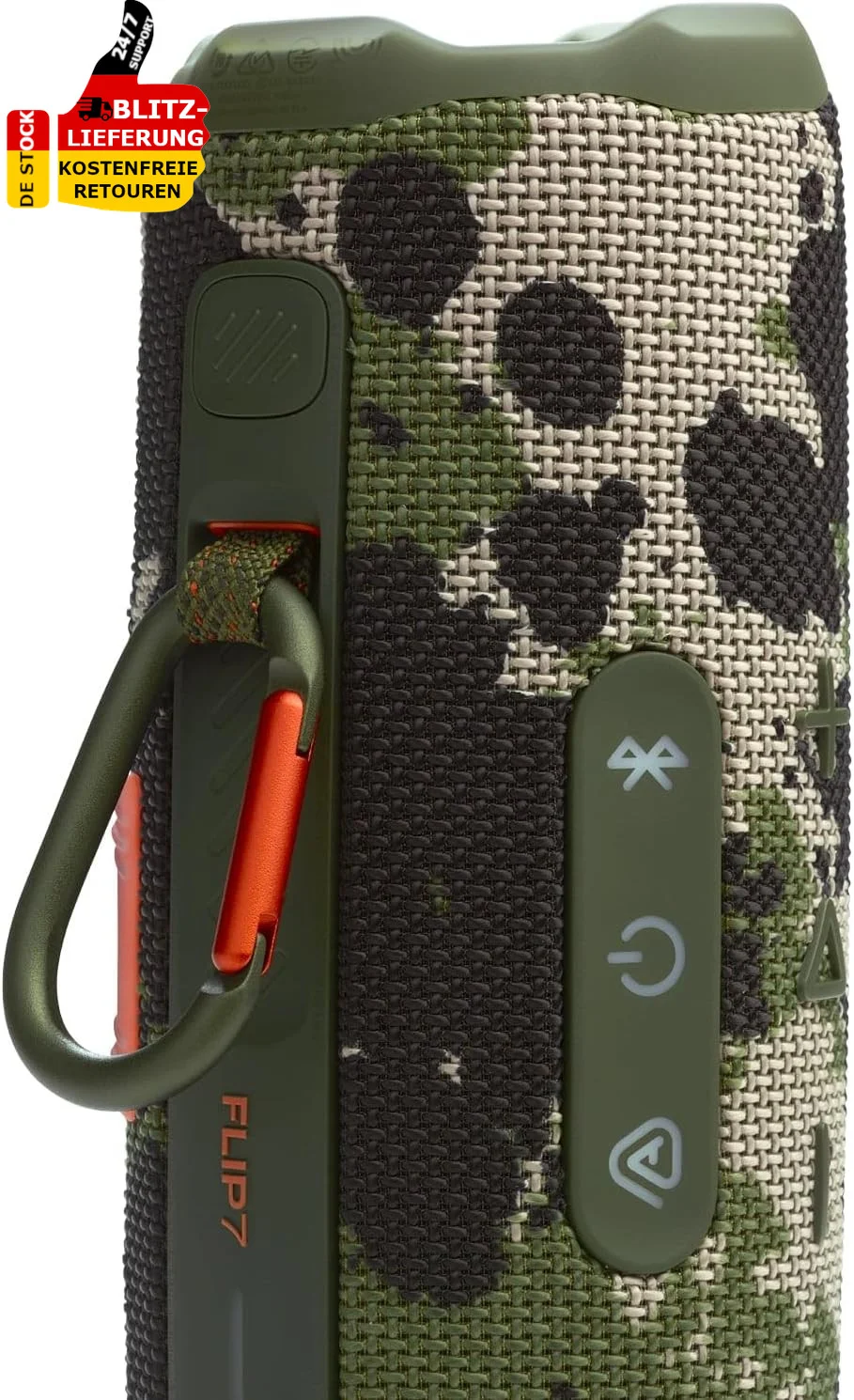 Колонка портативная JBL FLIP 7 камуфляж 25W 1.0 BT 1800mAh (JBLFLIP7SQUAD)