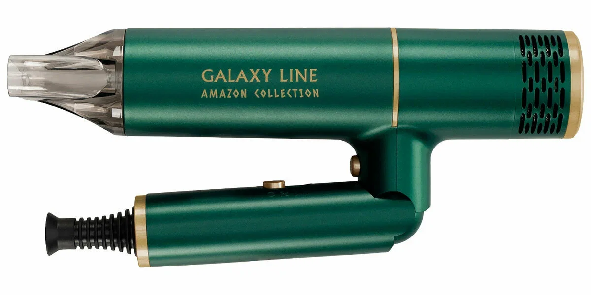 Фен для волос Galaxy Line GL 4360, амазонка, 1600Вт, зеленый