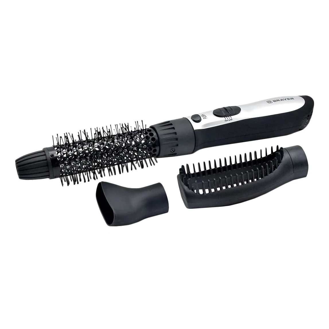 Фен-щётка BRAYER BR3130GD черный/розовый, 800 Вт