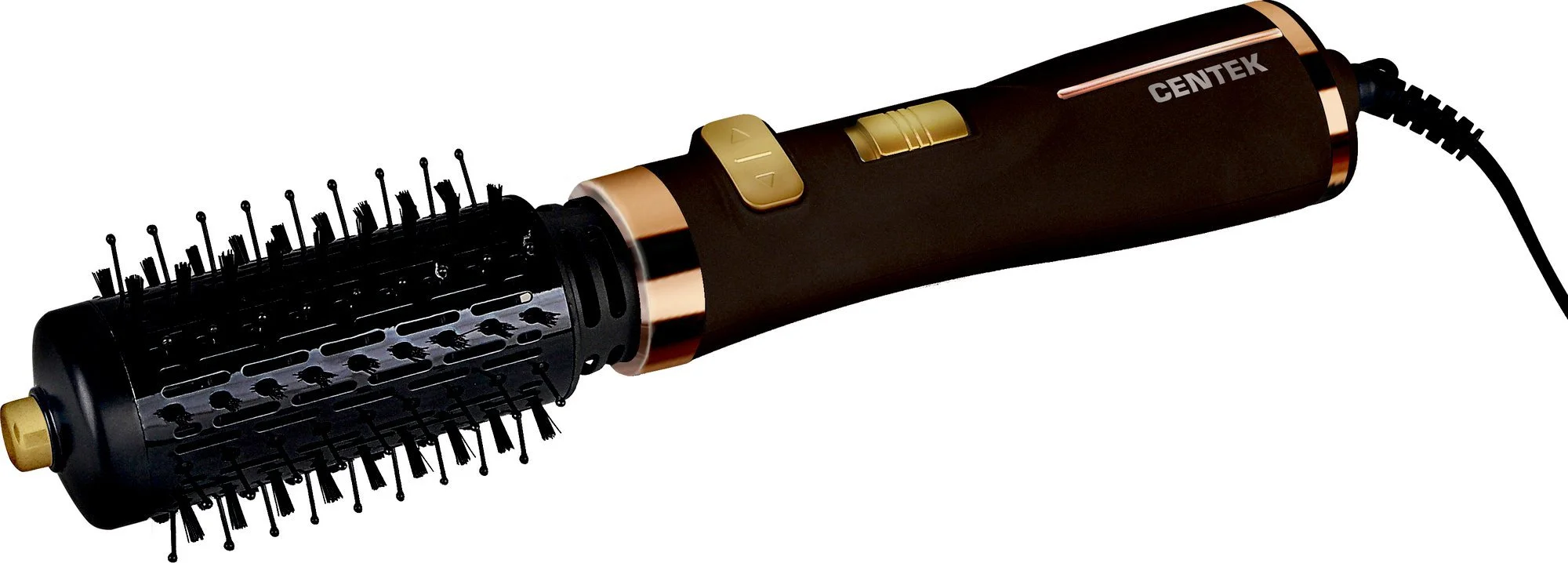 Фен-щётка Centek CT-2061 золото/черный, 1200 Вт, 50 мм, ионизация