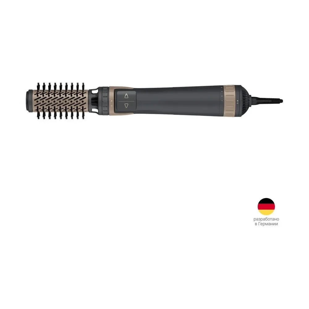 Фен-щётка Rowenta CF9528F0 черный/коричневый, 1000 Вт, ионизация, 40/50 мм
