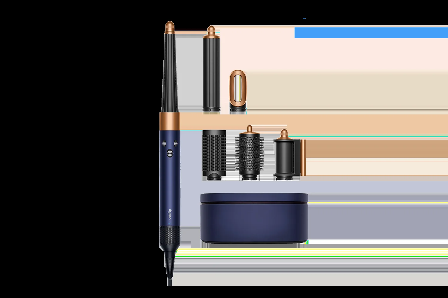 Стайлер Dyson HS08 Prussian Blue (Straight) 107163-01
