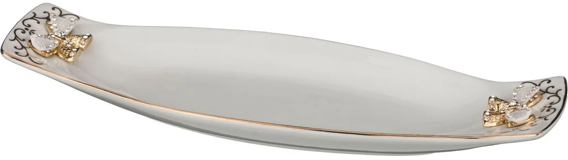 БЛЮДО С МЕТАЛЛ. РУЧКОЙ LEFARD "VENEZIA" 20 СМ (КОР-12ШТ)