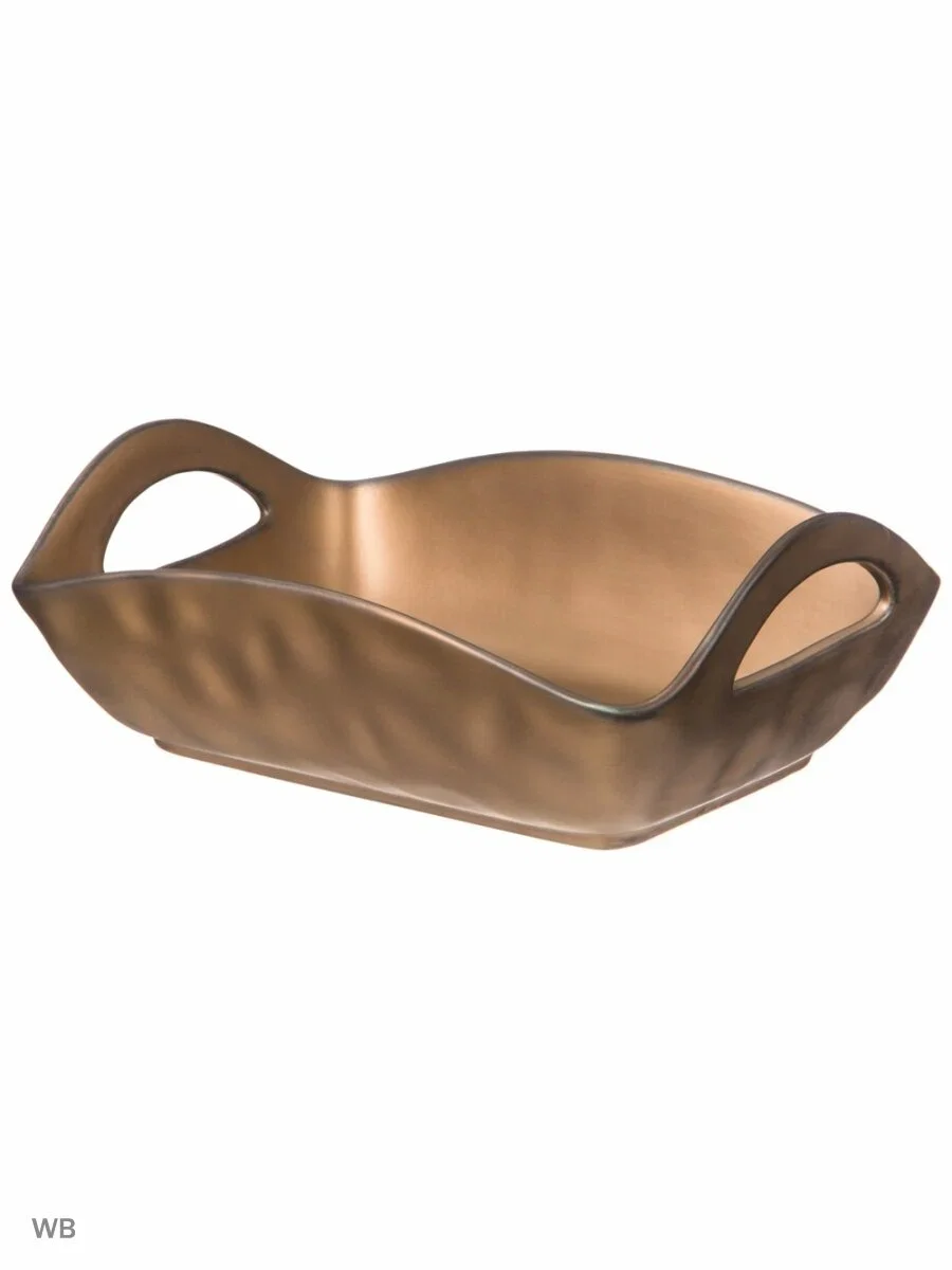 БЛЮДО С РУЧКАМИ BRONCO "BRONZE" 30*18,5*9 СМ (КОР=8ШТ.)