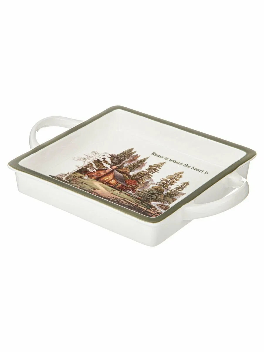 БЛЮДО С РУЧКАМИ LEFARD "FAMILY HOUSE" ПРЯМОУГ. 35,5*20*4 СМ (КОР=12ШТ.)