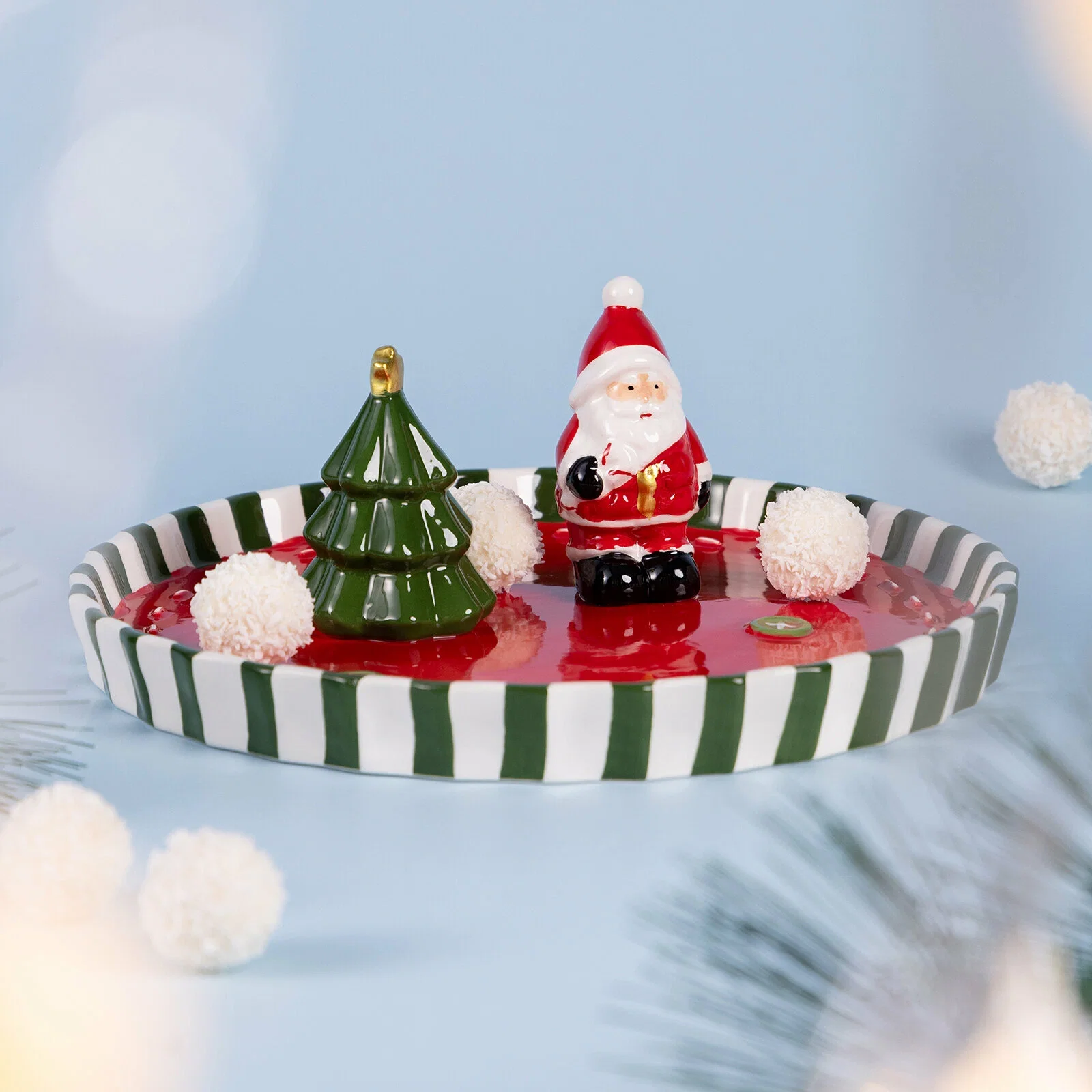 БЛЮДО СЕРВИРОВНОЧНОЕ КОЛЛЕКЦИЯ "CHRISTMAS GIFT" 25,5*24*7,5 СМ
