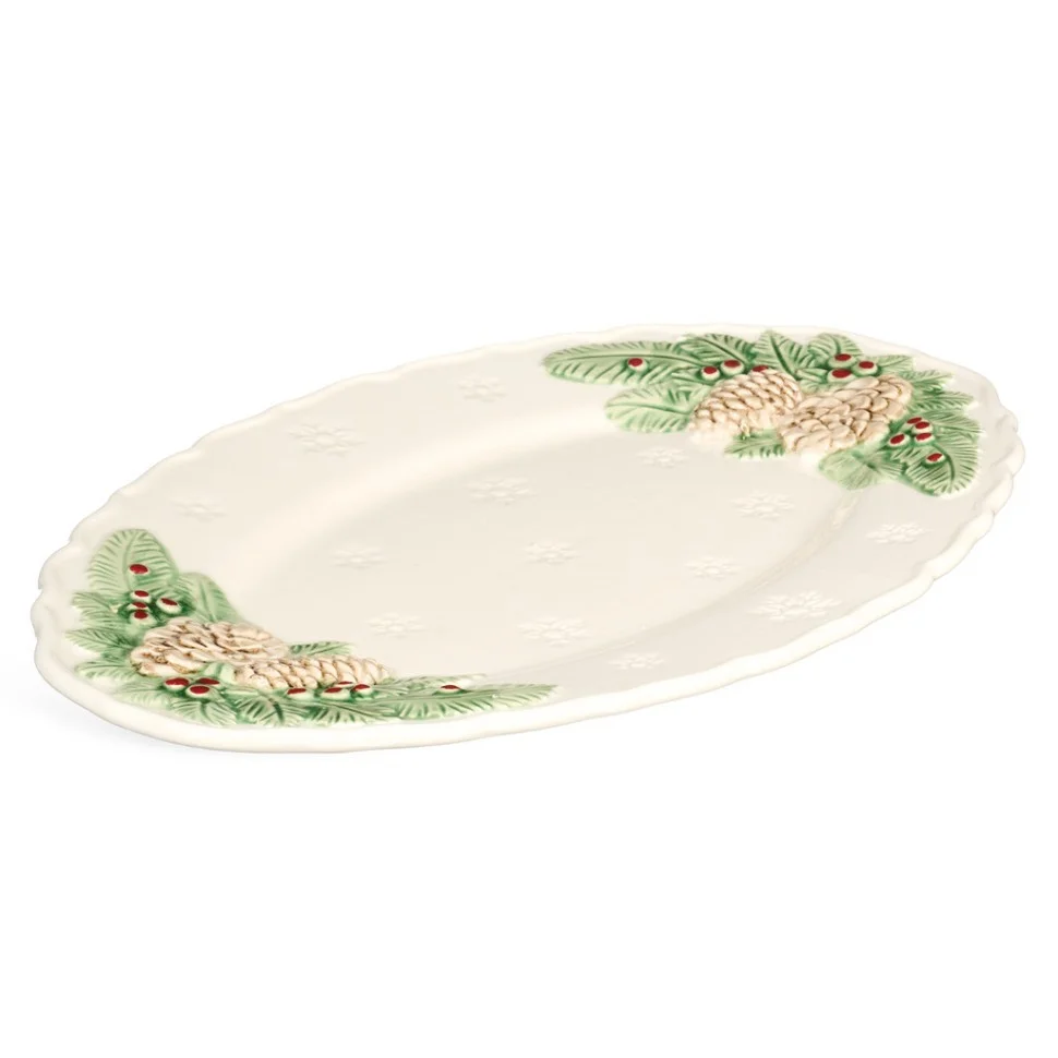 БЛЮДО СЕРВИРОВОЧНОЕ "GREEN PINE" 29*23*2,5 СМ