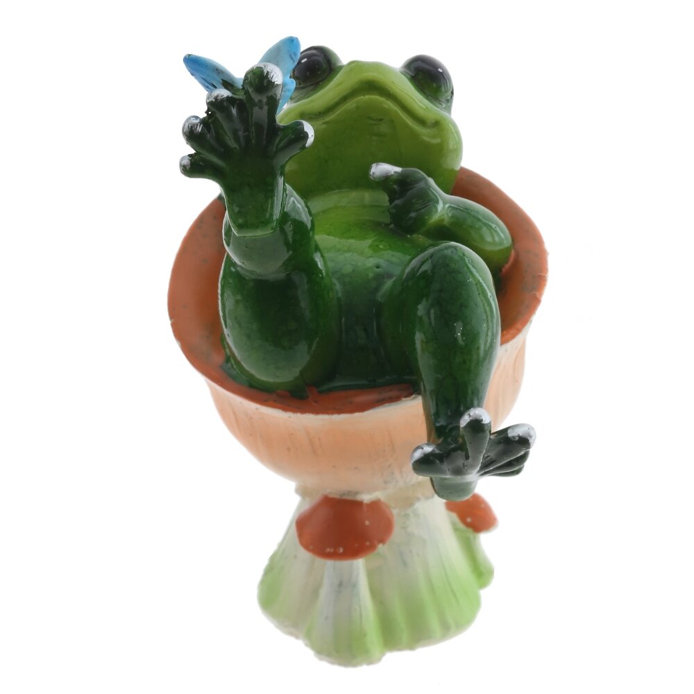Фигурка декоративная "Лягушка", L9 W6 H11,5 см