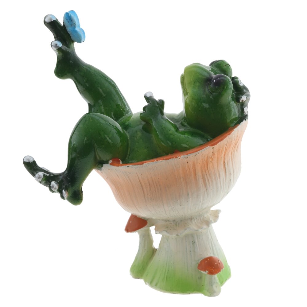 Фигурка декоративная "Лягушка", L9 W6 H11,5 см