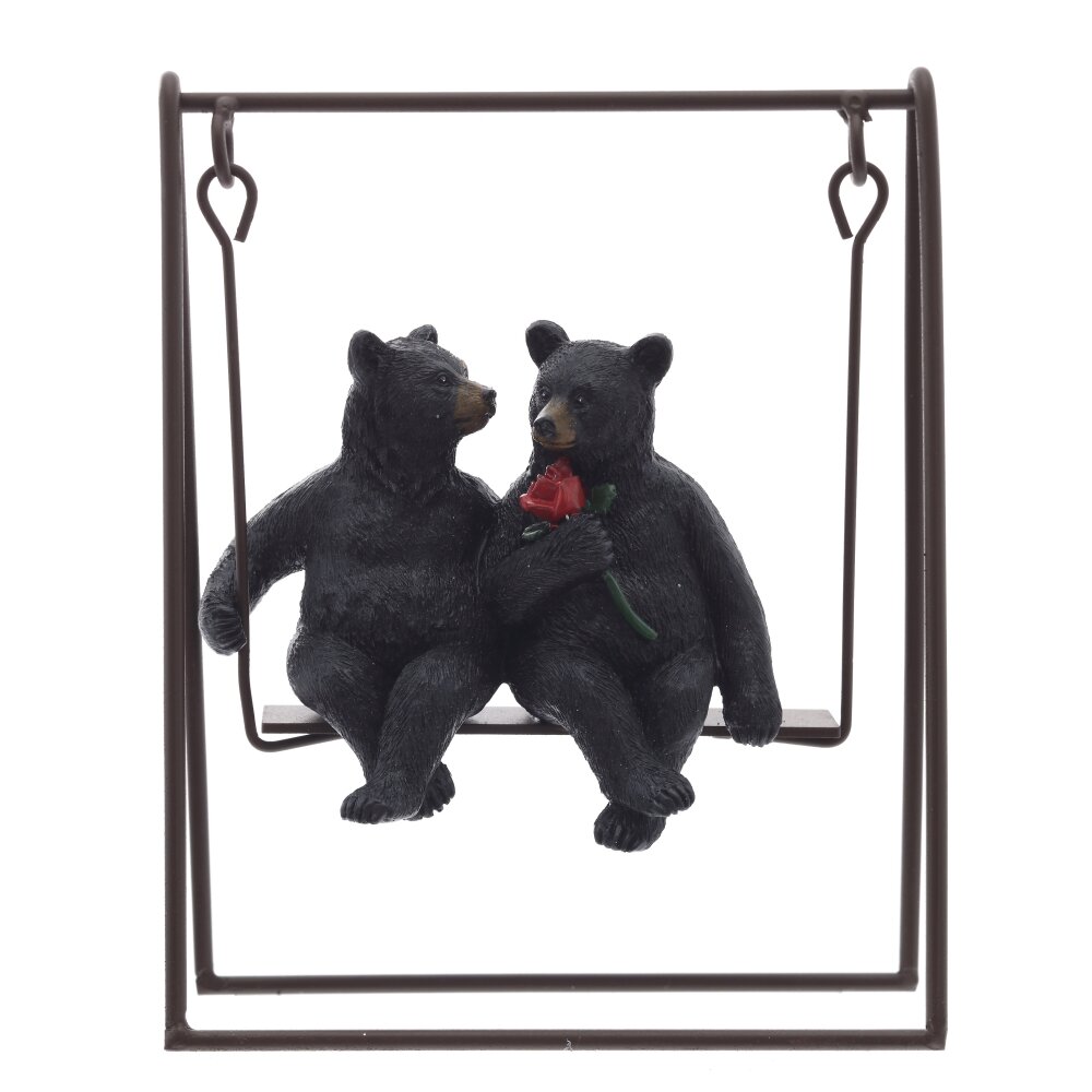 Фигурка декоративная "Медведи", L14 W6,5 H18 см