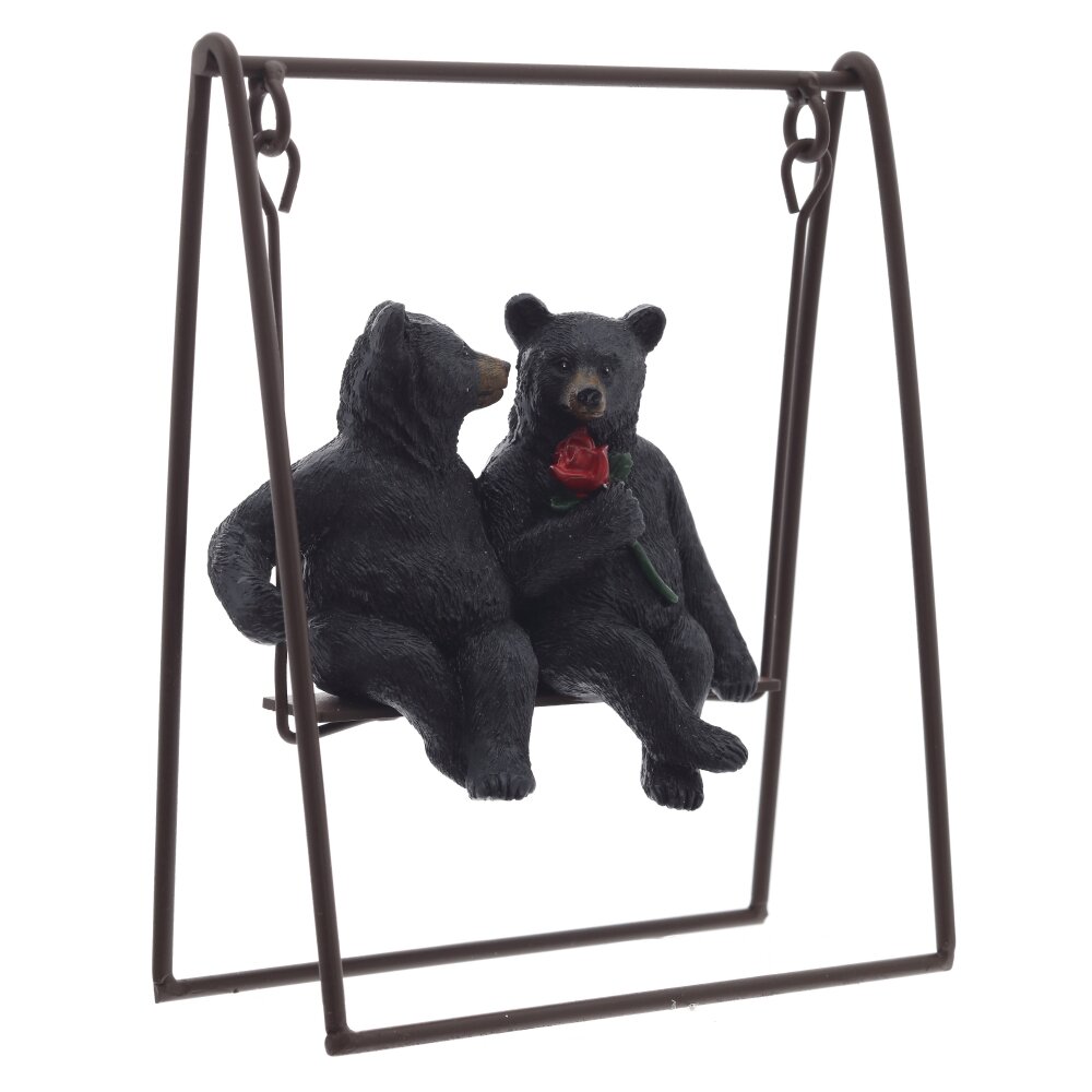 Фигурка декоративная "Медведи", L14 W6,5 H18 см