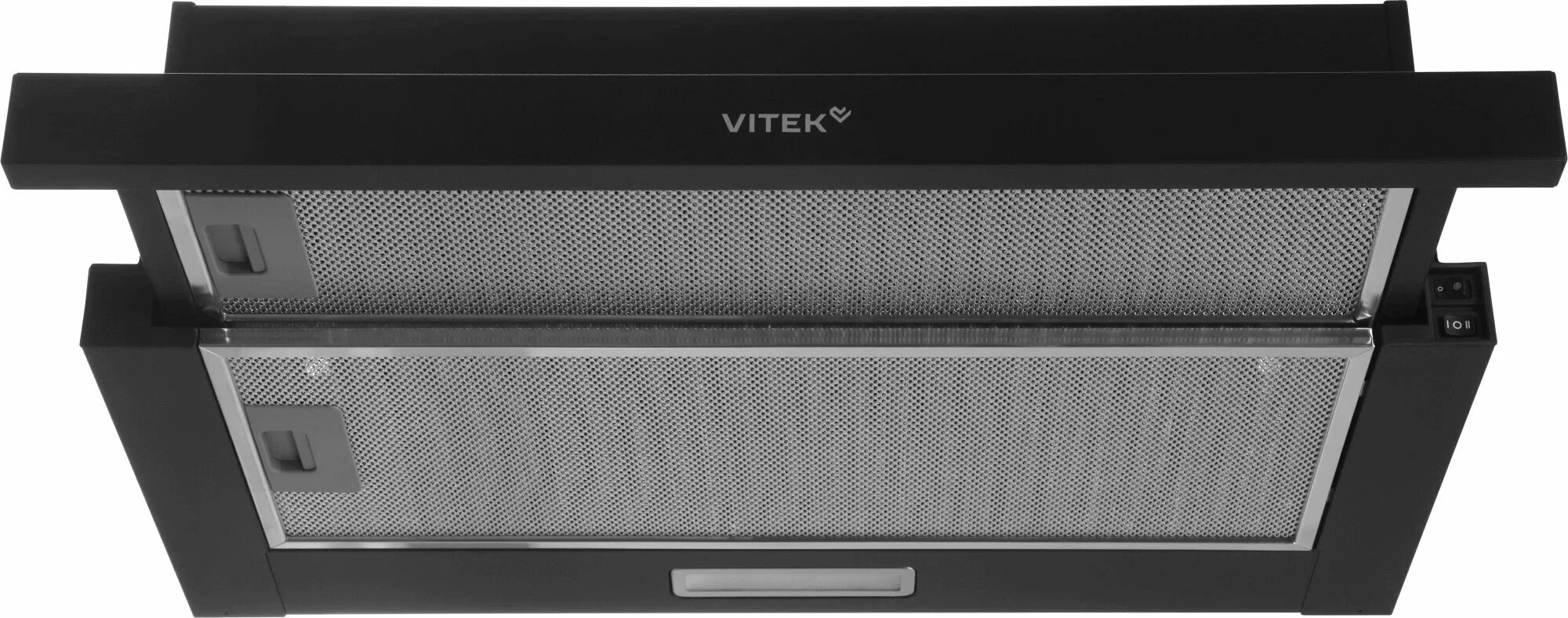 Вытяжка встраиваемая Vitek VT-TH 6020 BK черный управление: кулисные переключатели (1 мотор)