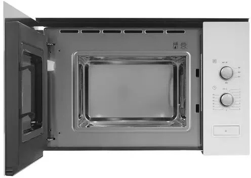 Встраиваемая микроволновая печь Bosch BFL 520MW0 белый, 20 л, 800 Вт, переключатели - поворотный механизм