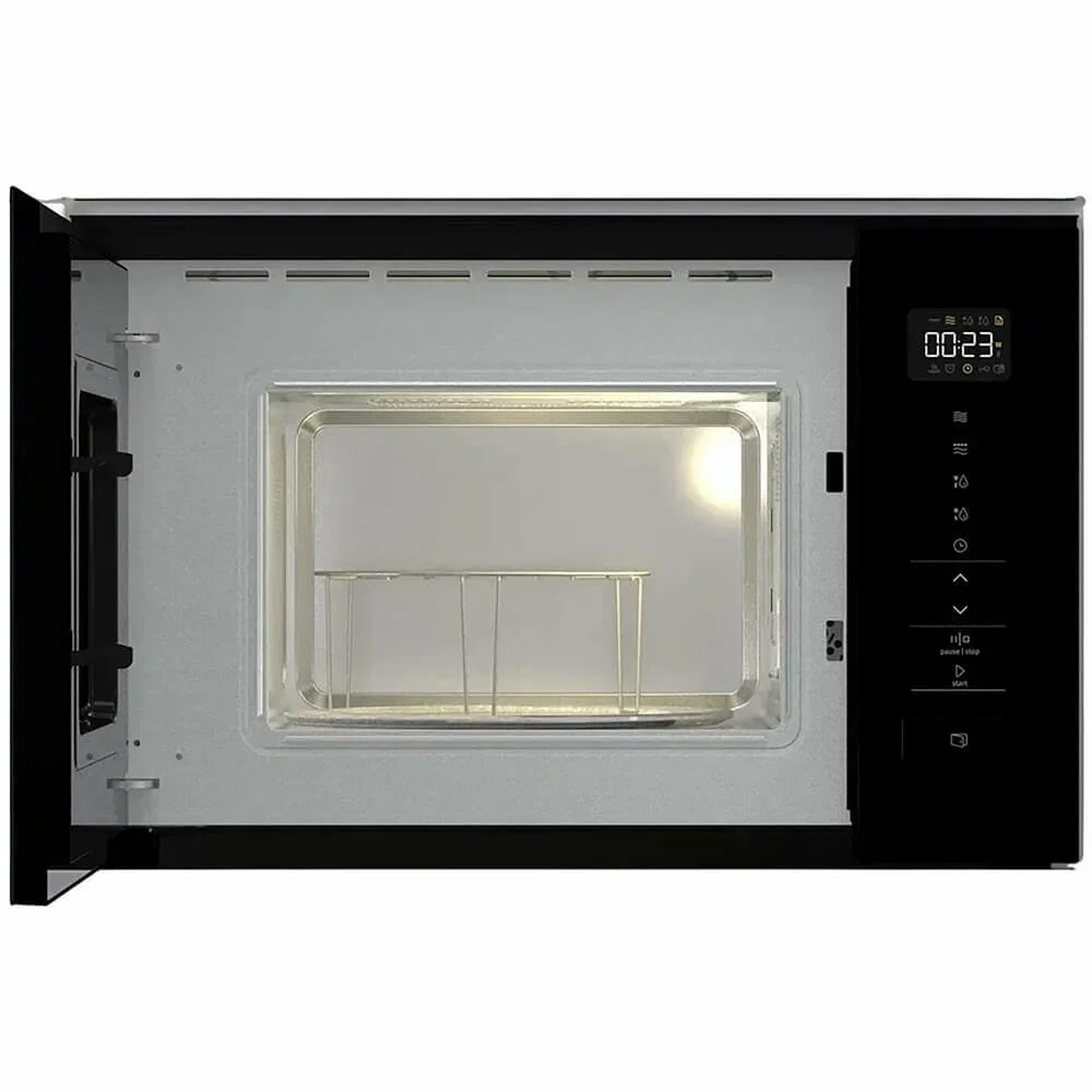 Встраиваемая микроволновая печь Gorenje BM201SG3BG, 20 л, 5 уровней мощности, 8 автопрограмм, сенсорное управление, дисплей, гриль, поворотный стол, A