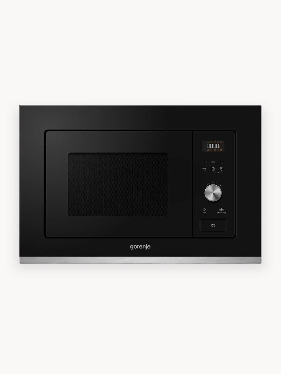 Встраиваемая микроволновая печь GORENJE BMX201AG1BG Электронное управление, черный, объем: 20 л