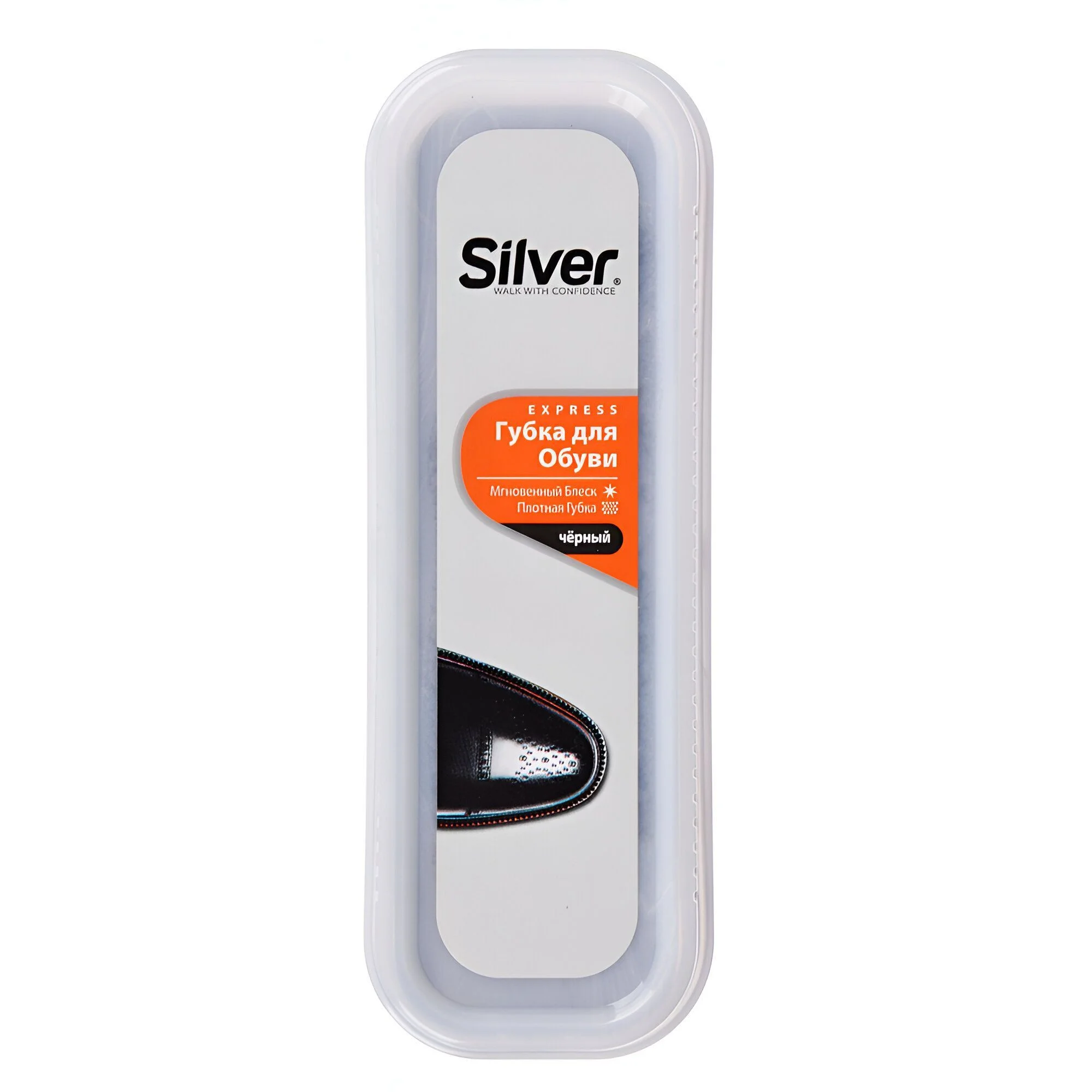 VETTA SILVER Губка для обуви узкая, чёрный, PS3001-01