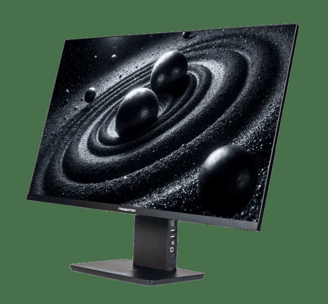 Монитор 27" "Гравитон" МН27П "Автор" IPS 2560x1440, 100 Гц, 5 мс, 16:9, 250 кд/м², HDMI 2.0, DP 1.4, USB-C (65 Вт PD + DP), USB Hub (2×USB-A 3.2 + 1×U