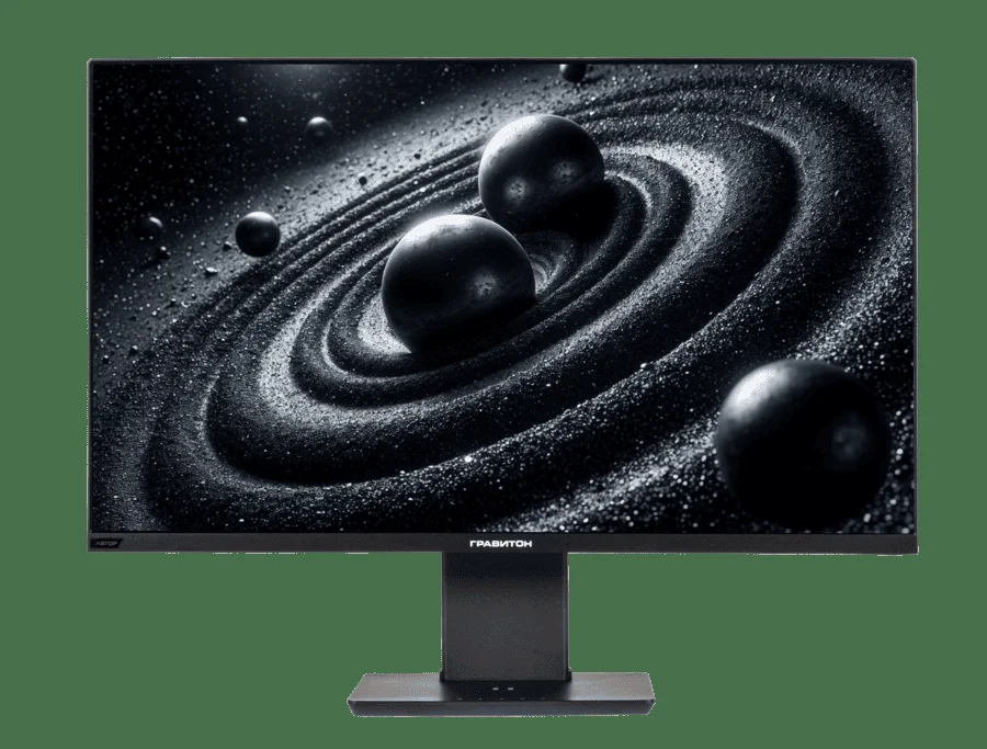 Монитор 27" "Гравитон" МН27П "Автор" IPS 2560x1440, 100 Гц, 5 мс, 16:9, 250 кд/м², HDMI 2.0, DP 1.4, USB-C (65 Вт PD + DP), USB Hub (2×USB-A 3.2 + 1×U