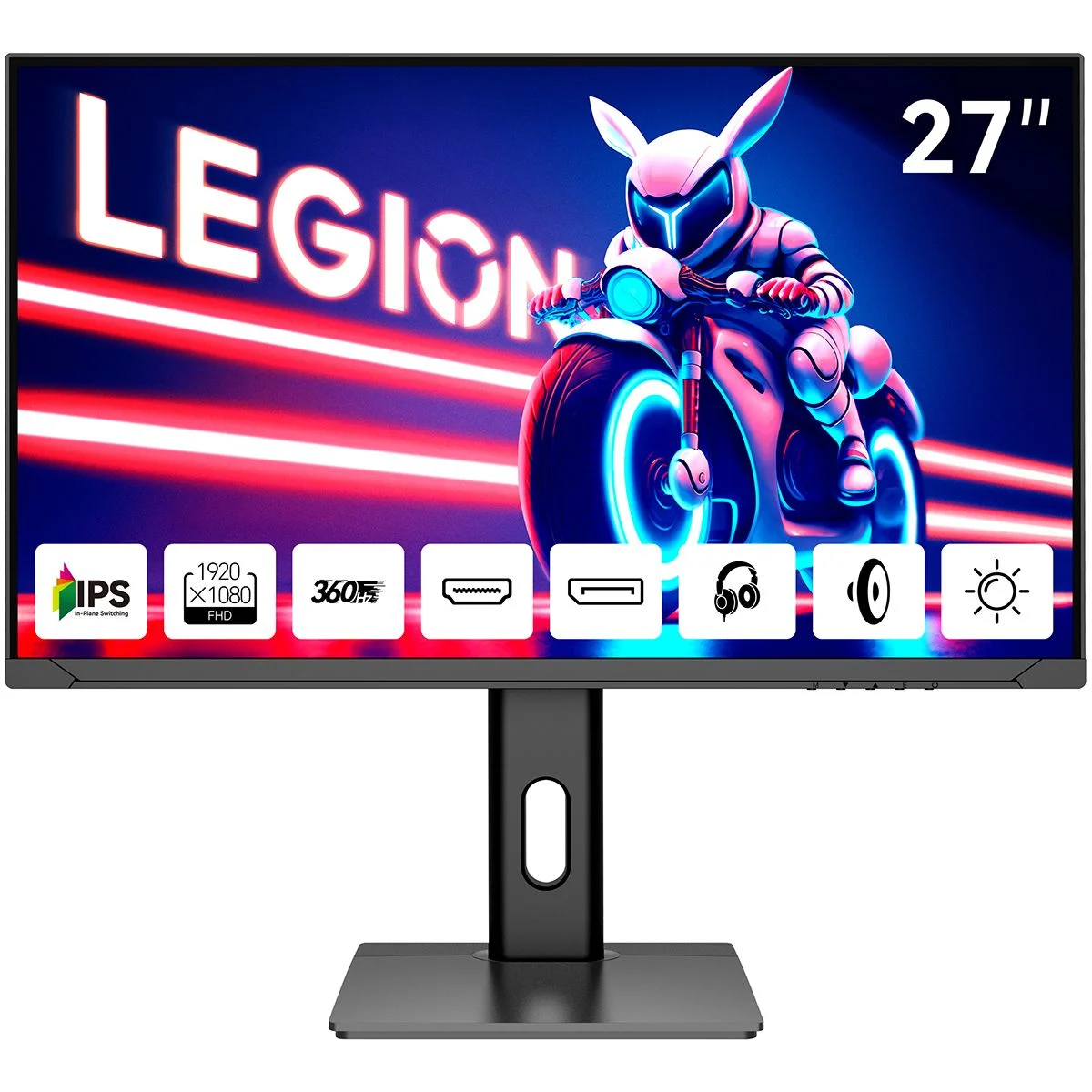 Монитор 27" Aiwa MD2710 IPS 1920x1080, 360 Гц, 1 мс, 16:9, 300 кд/м², 2xHDMI 2.0, 2xDP 1.2, 3.5 Jack, динамики (2x3 Вт), HDR10, FreeSync, G-Sync, черн