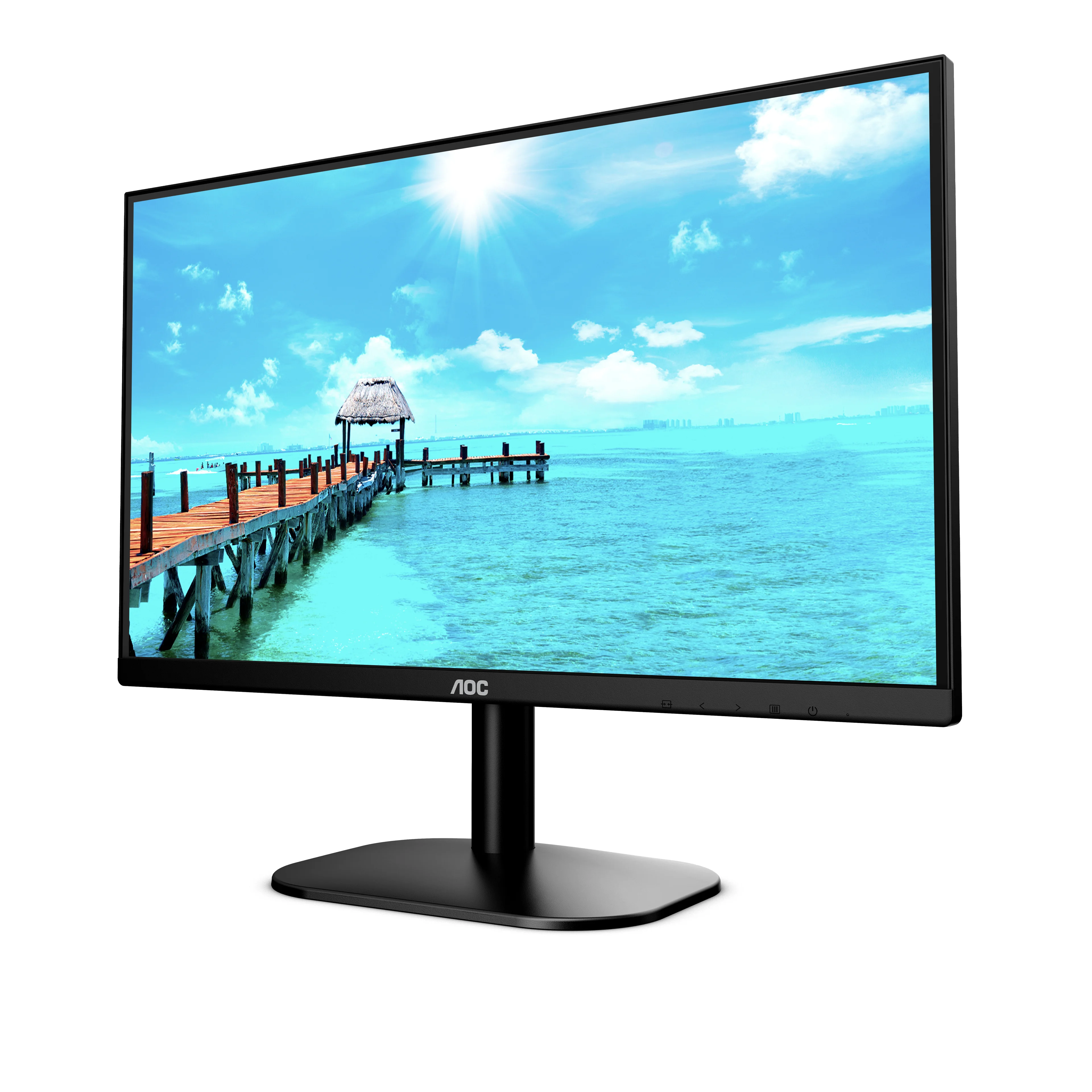 Монитор 27" AOC 27B2DM, VA 1920x1080, 75 Гц, 4 мс, 16:9, 250 кд/м², 1xHDMI, 1xDVI-D, 1xVGA, 1x3.5 мм, черный