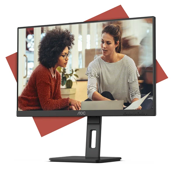 Монитор 27" AOC 27E3QAF IPS 1920x1080, 75 Гц, 4 мс, 16:9, 300 кд/м², HDMI 1.4, DP, VGA, 3.5 Jack, динамики (2x2 Вт), черный