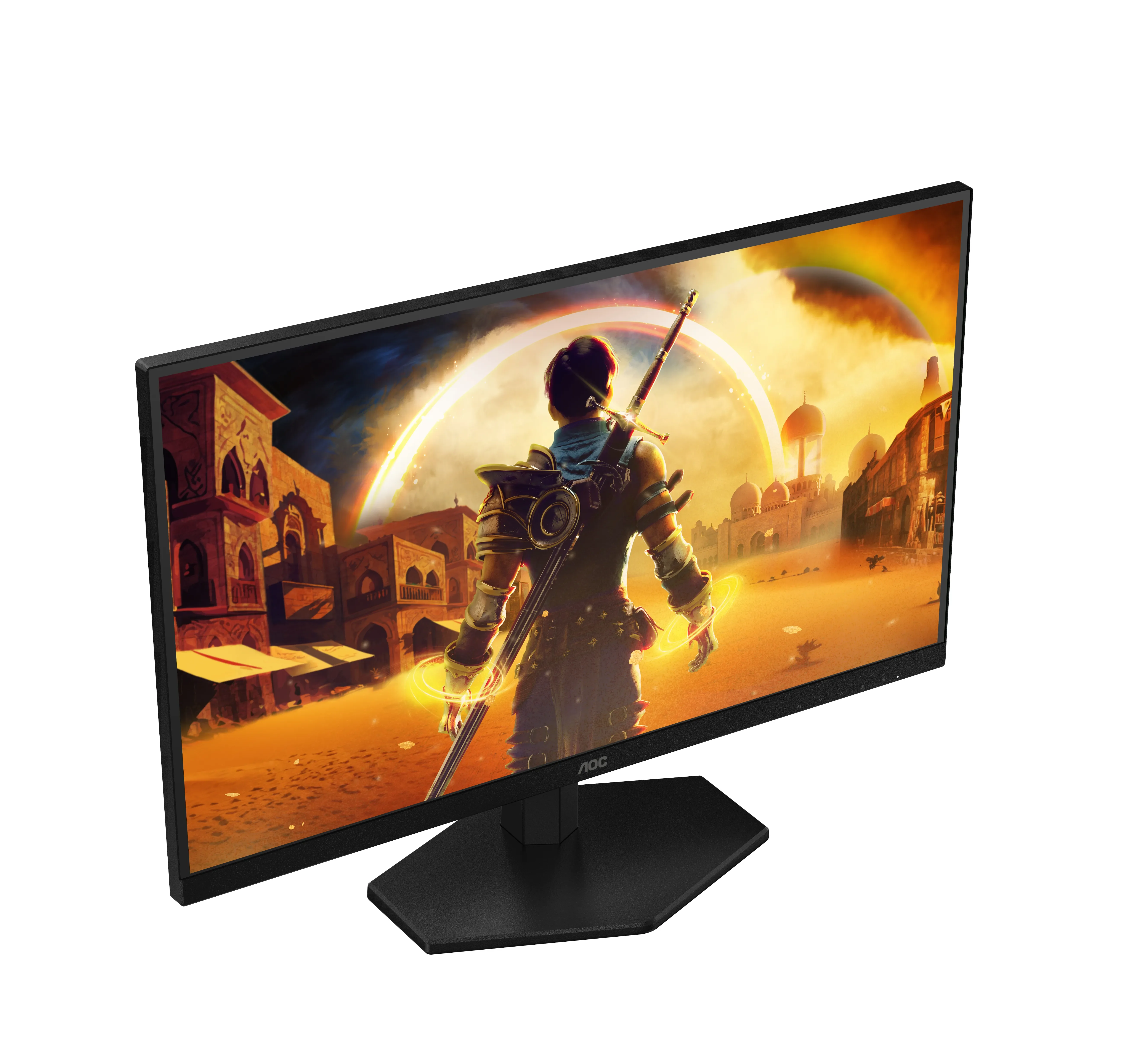 Монитор 27" AOC Q27G42HE IPS 2560x1440, 180 Гц, 0.5 мс, 16:9, 350 кд/м², HDMI 2.0, DP 1.4, 3.5 Jack, HDR10, G-Sync, Adaptive-Sync, черный/красный