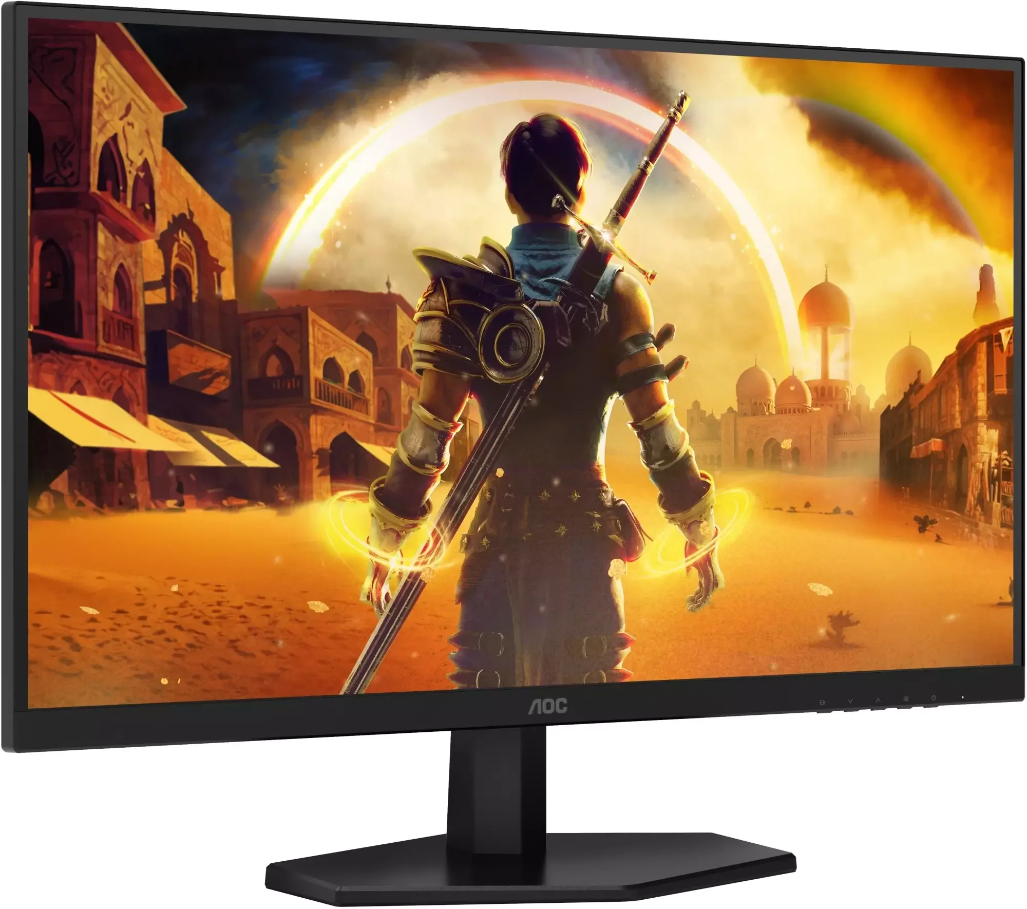 Монитор 27" AOC Q27G42ZE Fast IPS 2560x1440, 240 Гц, 0.3 мс, 16:9, 300 кд/м², HDMI 2.0, DP 1.4, 3.5 Jack, Adaptive-Sync, HDR10, черный