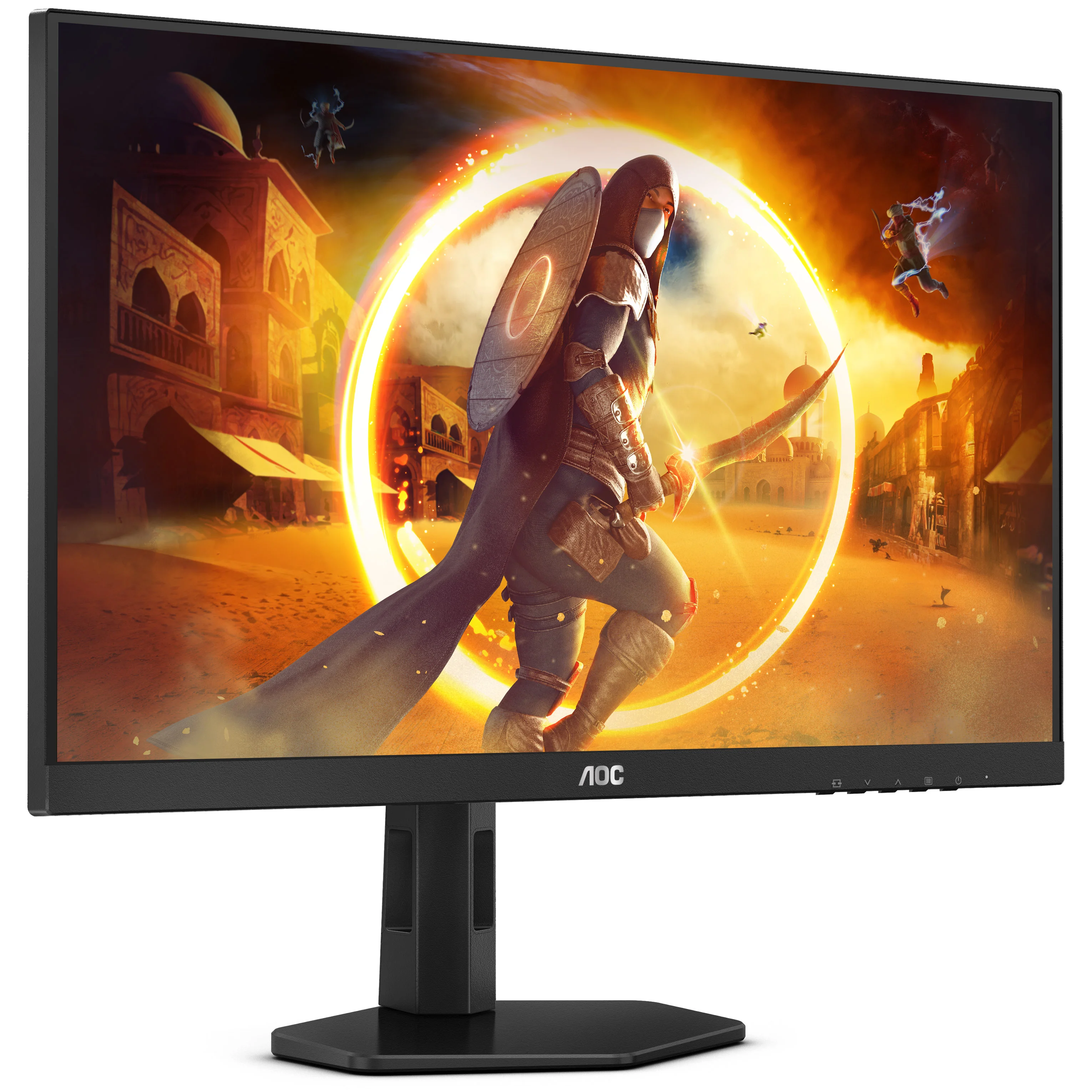 Монитор 27" AOC Q27G4XF Fast IPS 2560x1440, 180 Гц, 0.5 мс, 16:9, 300 кд/м², HDMI 2.0, DP 1.4, 3.5 Jack, HDR10, Adaptive-Sync, черный