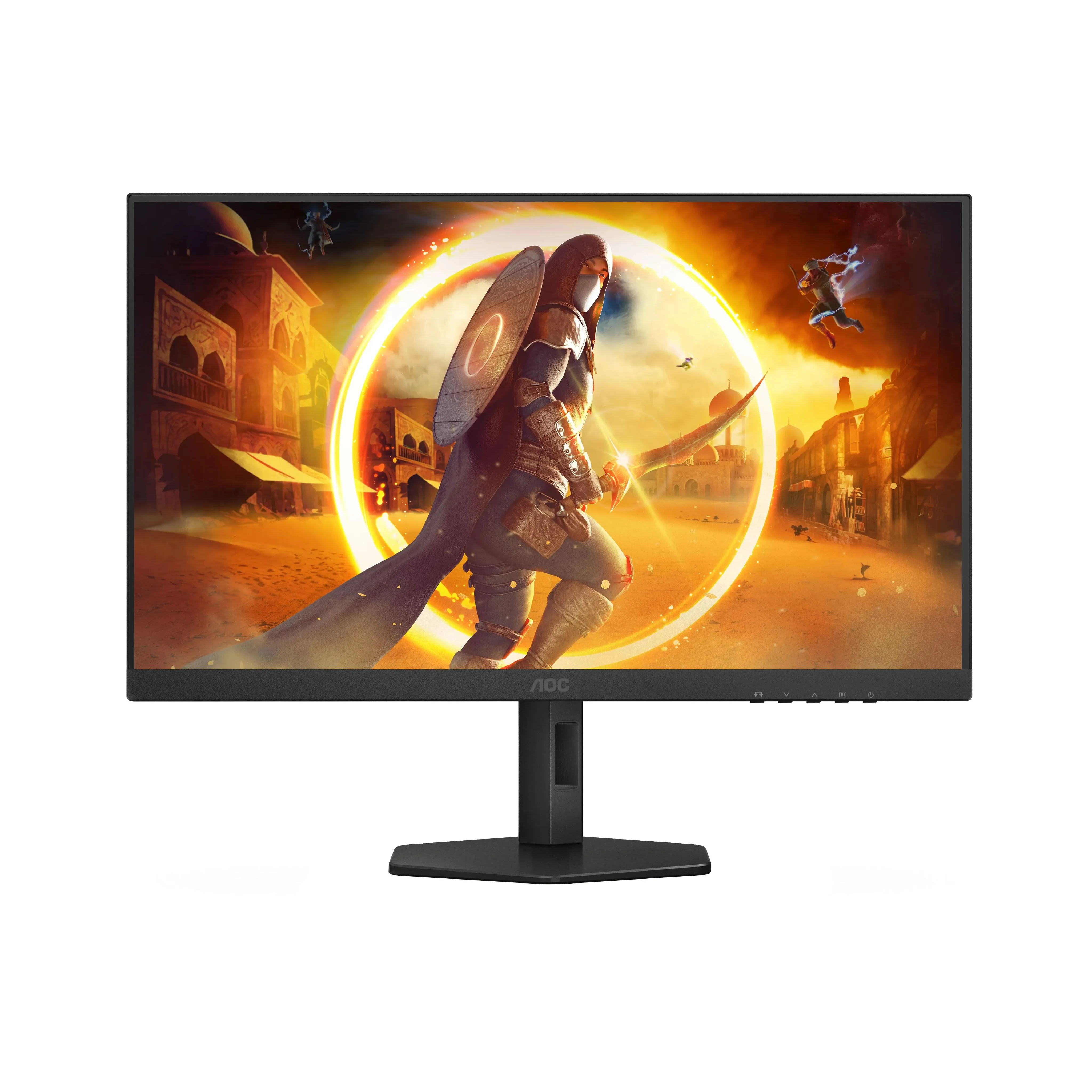 Монитор 27" AOC Q27G4XF Fast IPS 2560x1440, 180 Гц, 0.5 мс, 16:9, 300 кд/м², HDMI 2.0, DP 1.4, 3.5 Jack, HDR10, Adaptive-Sync, черный