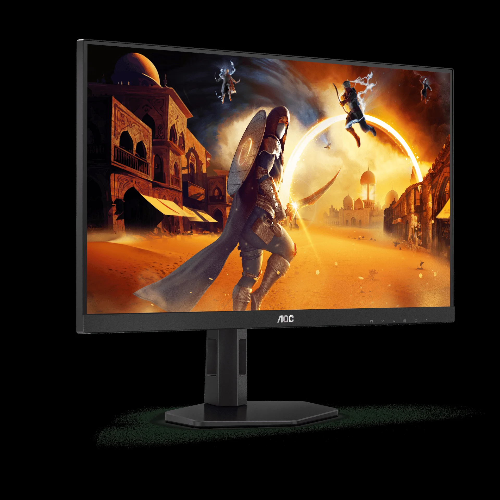 Монитор 27" AOC Q27G4XY Fast VA 2560x1440, 180 Гц, 0.3 мс (MPRT), 16:9, 450 кд/м², 2×HDMI 2.0, DP 1.4, 3.5 Jack, HDR10 (DisplayHDR 400), FreeSync, чер