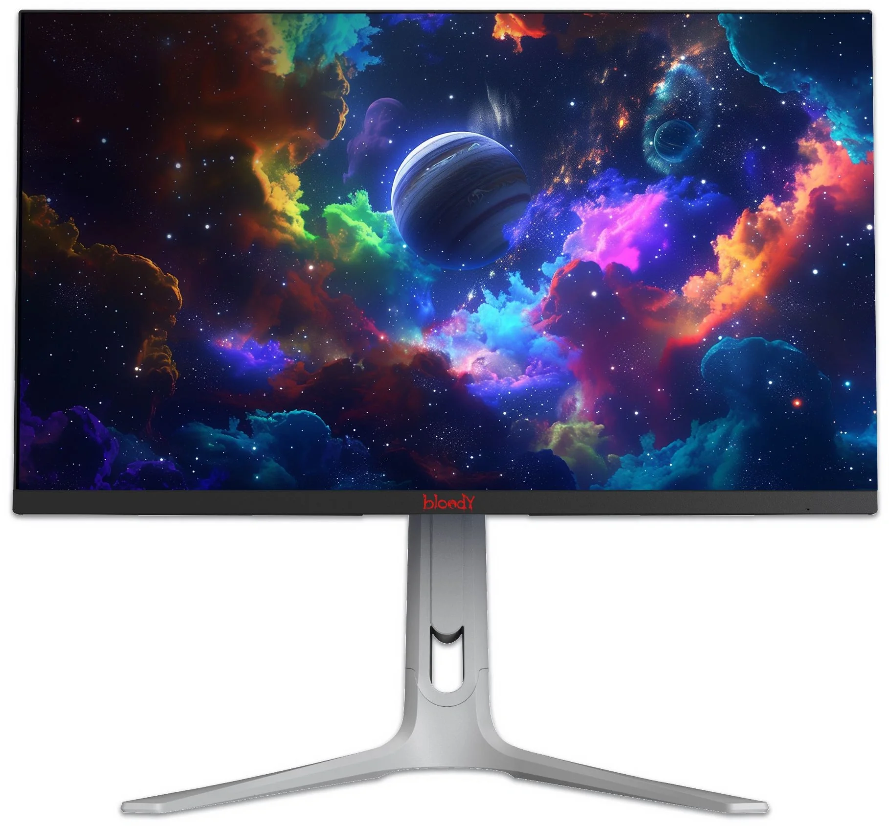 Монитор 27" Bloody MN273Q IPS 2560x1440, 180 Гц, 5 мс (1 мс MPRT), 16:9, 300 кд/м², 2xHDMI 2.1, 2xDP 1.4, 3.5 Jack, динамики (2x3 Вт), HDR10, FreeSync