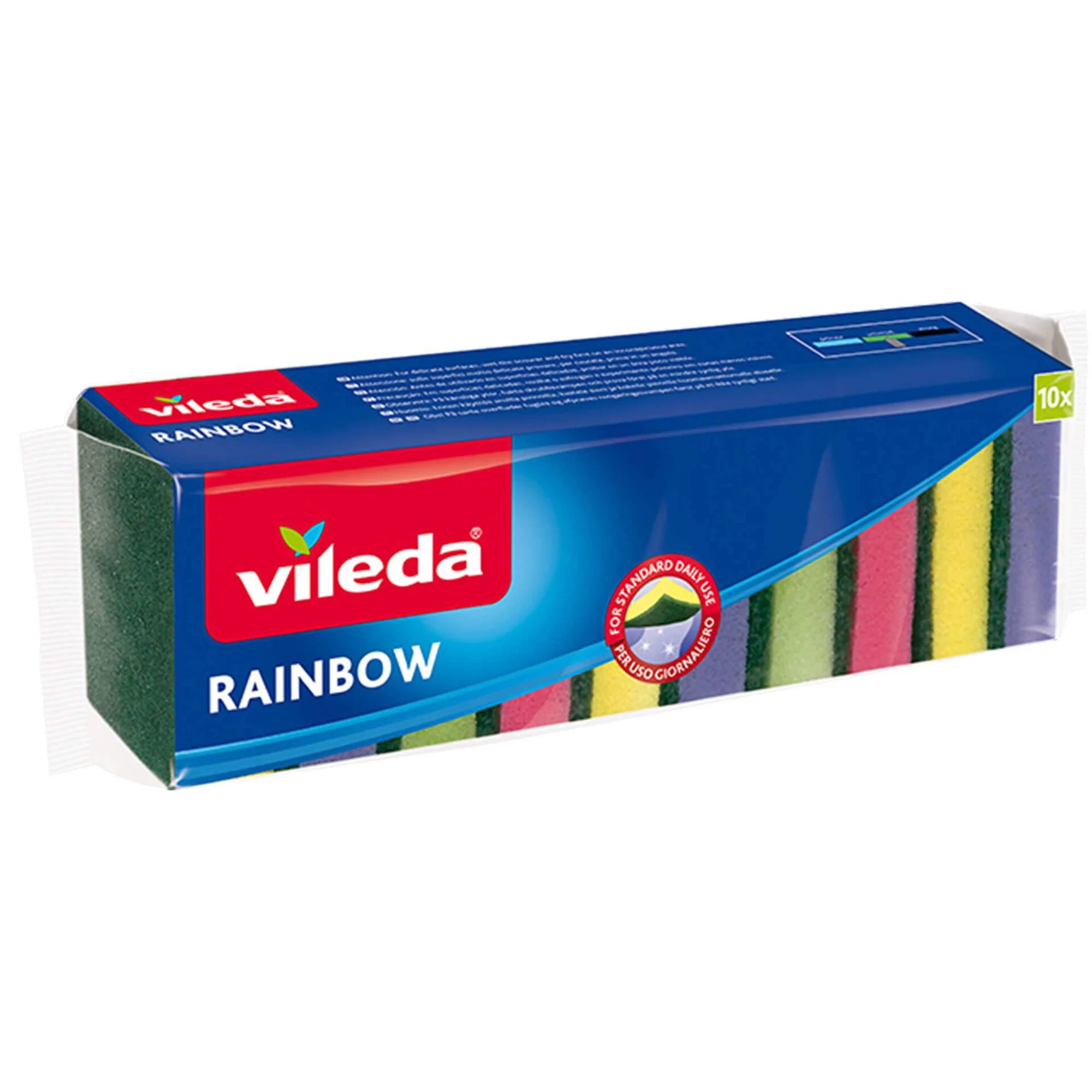 Arc. VILEDA Губка РАДУГА 10шт