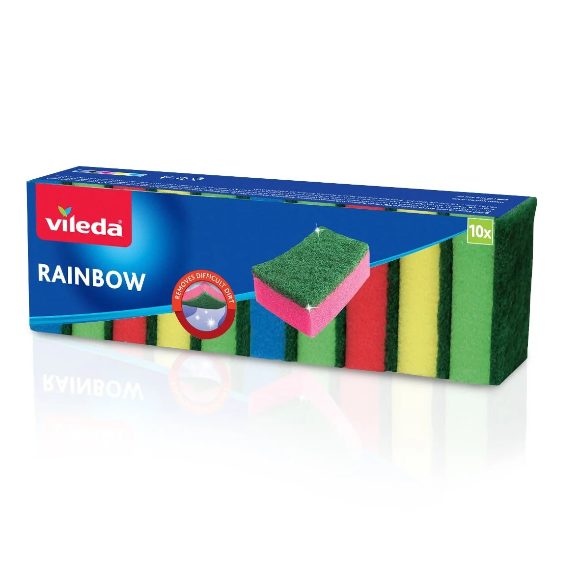 Arc. VILEDA Губка РАДУГА 10шт