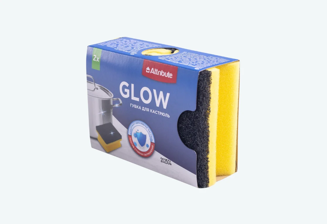 Arc. Губка GLOW для кастрюль 2шт