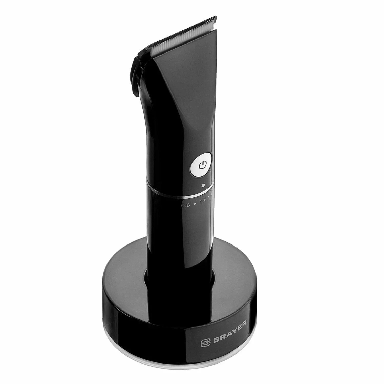 Машинка для стрижки BRAYER BR3400 (LED-дисплей, 4 насад, турбо, титан. покр, регу. высоты лезвий)
