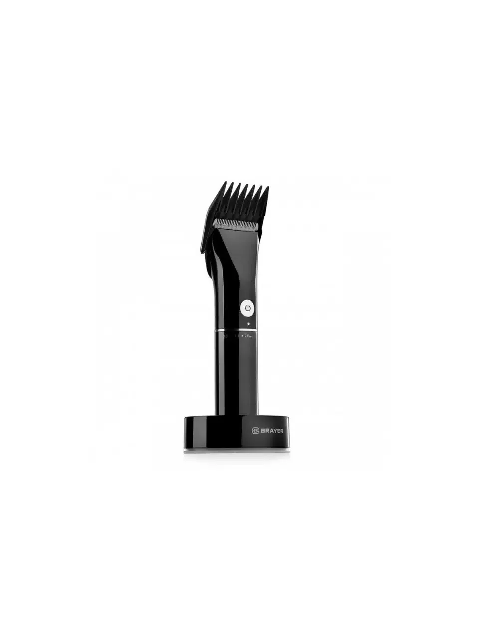 Машинка для стрижки BRAYER BR3400 (LED-дисплей, 4 насад, турбо, титан. покр, регу. высоты лезвий)