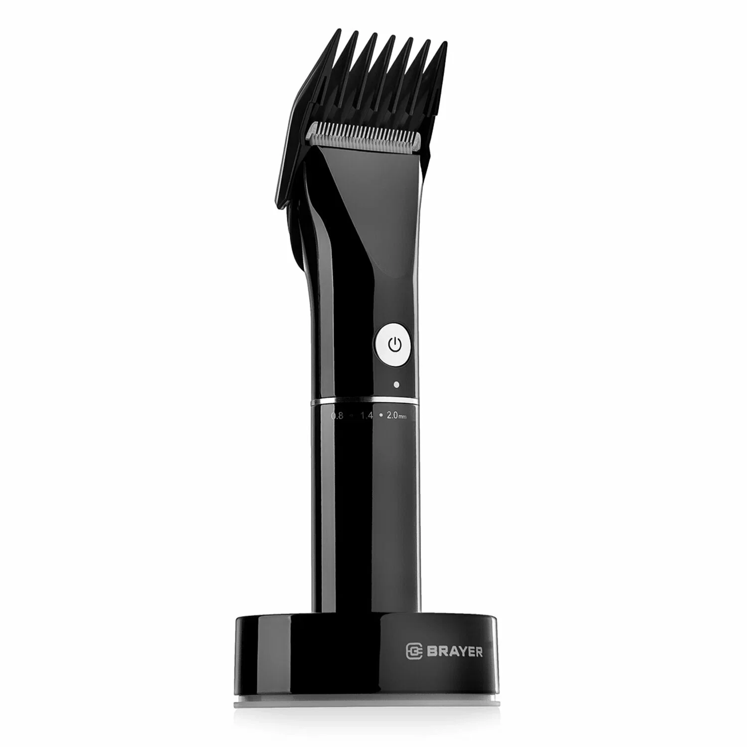 Машинка для стрижки BRAYER BR3400 (LED-дисплей, 4 насад, турбо, титан. покр, регу. высоты лезвий)