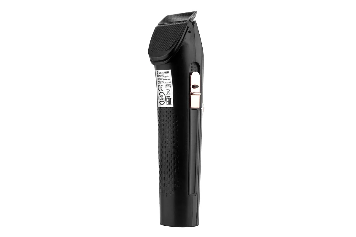 Машинка для стрижки BRAYER BR3401 (LED-дисплей, 4 насад, турбо, титан. покр, регу. высоты лезвий)